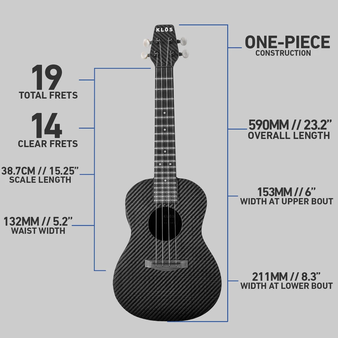 Full Carbon Concert Ukulele (Refurbished) - Image 6